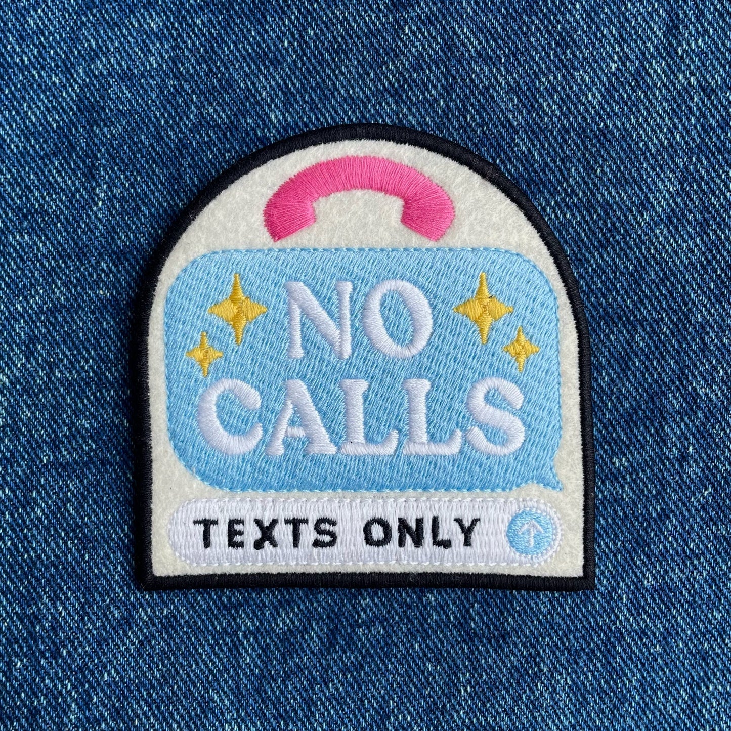 Iron-on Embroidered Patches (set of 5)