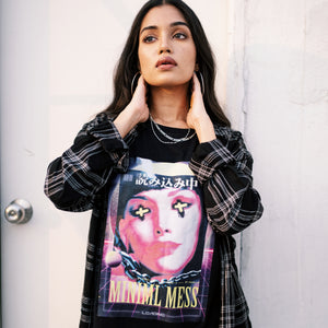 Miniml Mess Black Oversized T-shirt